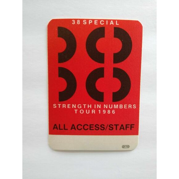 38 Special Backstage Pass Vintage 1986 Southern Blues Rock Country - Picture 1 of 2